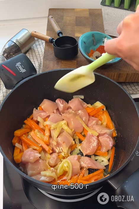 Рассыпчатый плов с курицей на обед: какой водой нужно заливать крупу для идеального результата
