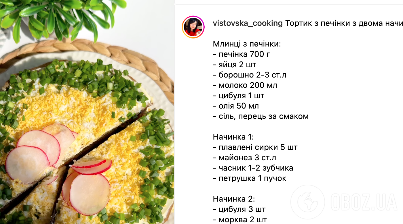 Рецепт торта