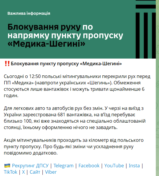 Блокування кордону