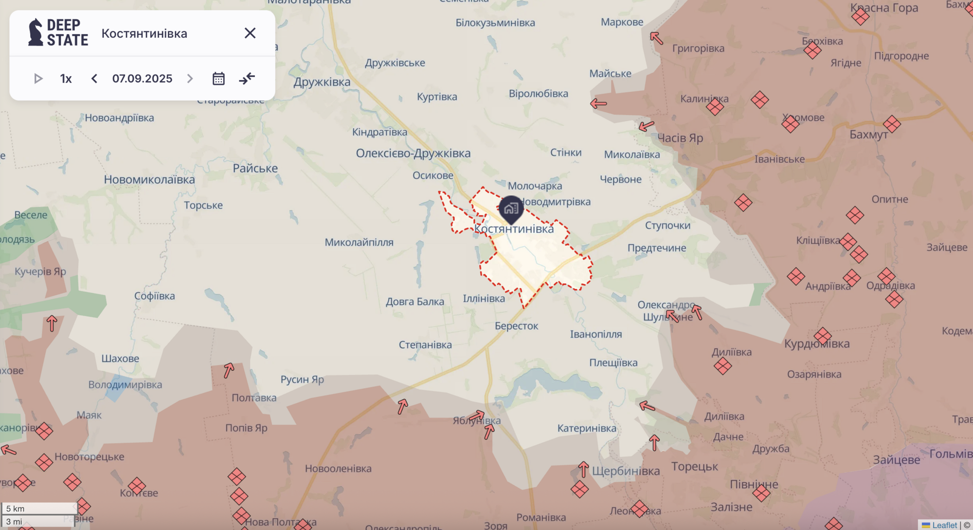 РФ пытается развивать наступление вокруг Константиновки: в ОСГВ "Днепр" раскрыли намерения врага