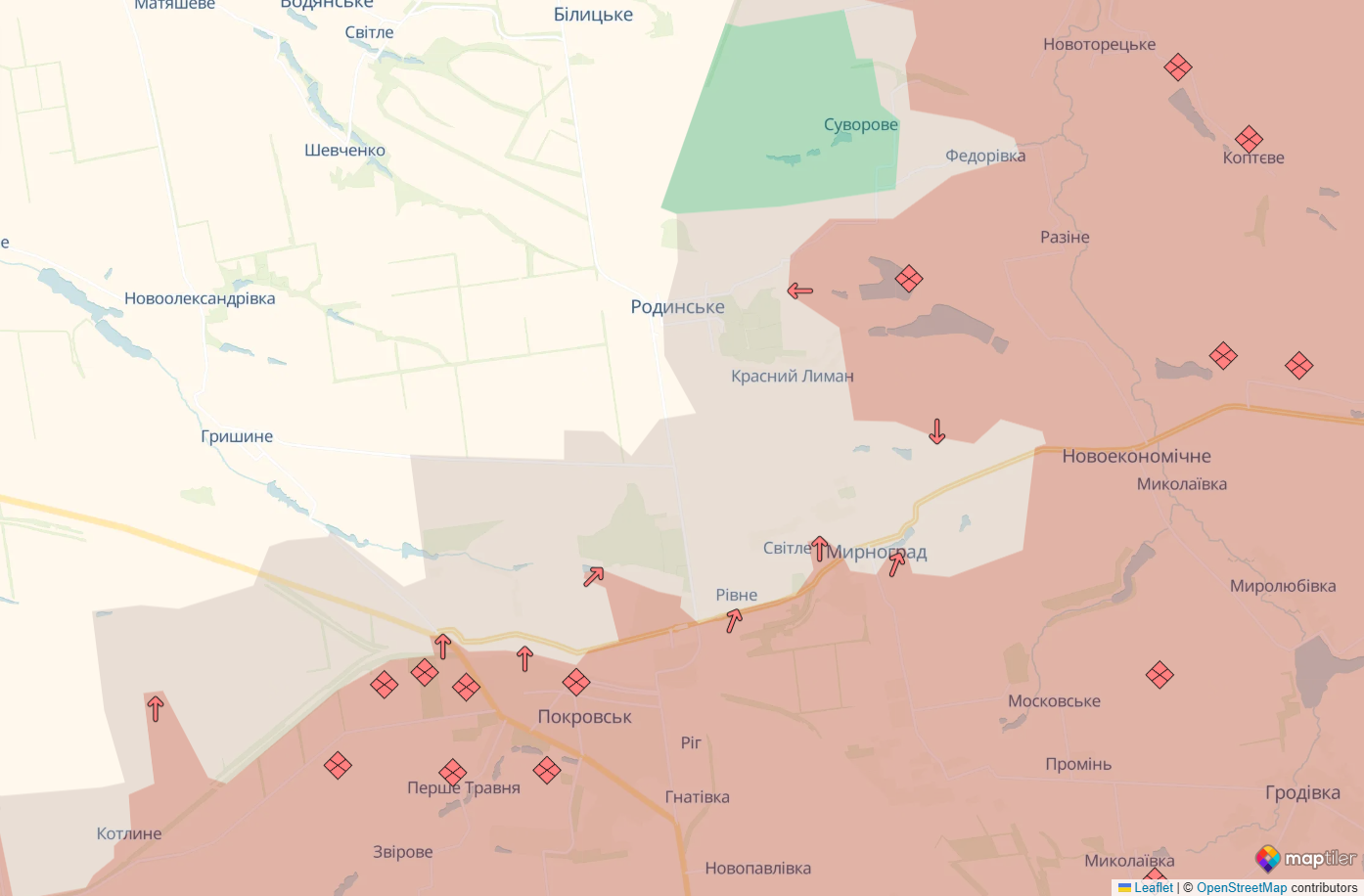 Украинские войска контролируют северную часть Покровска и расширяют логистические коридоры к Мирнограду – ГВ "Восток"