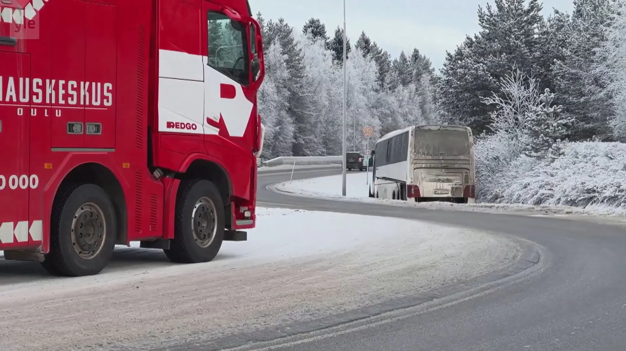 У Фінляндії український автобус із пасажирами з'їхав у кювет: подробиці