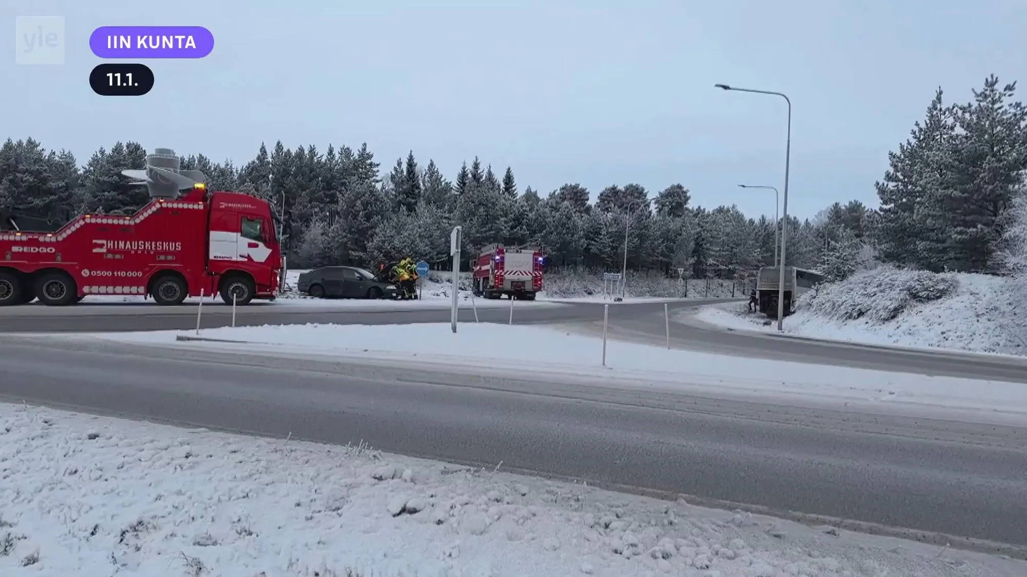 У Фінляндії український автобус із пасажирами з'їхав у кювет: подробиці