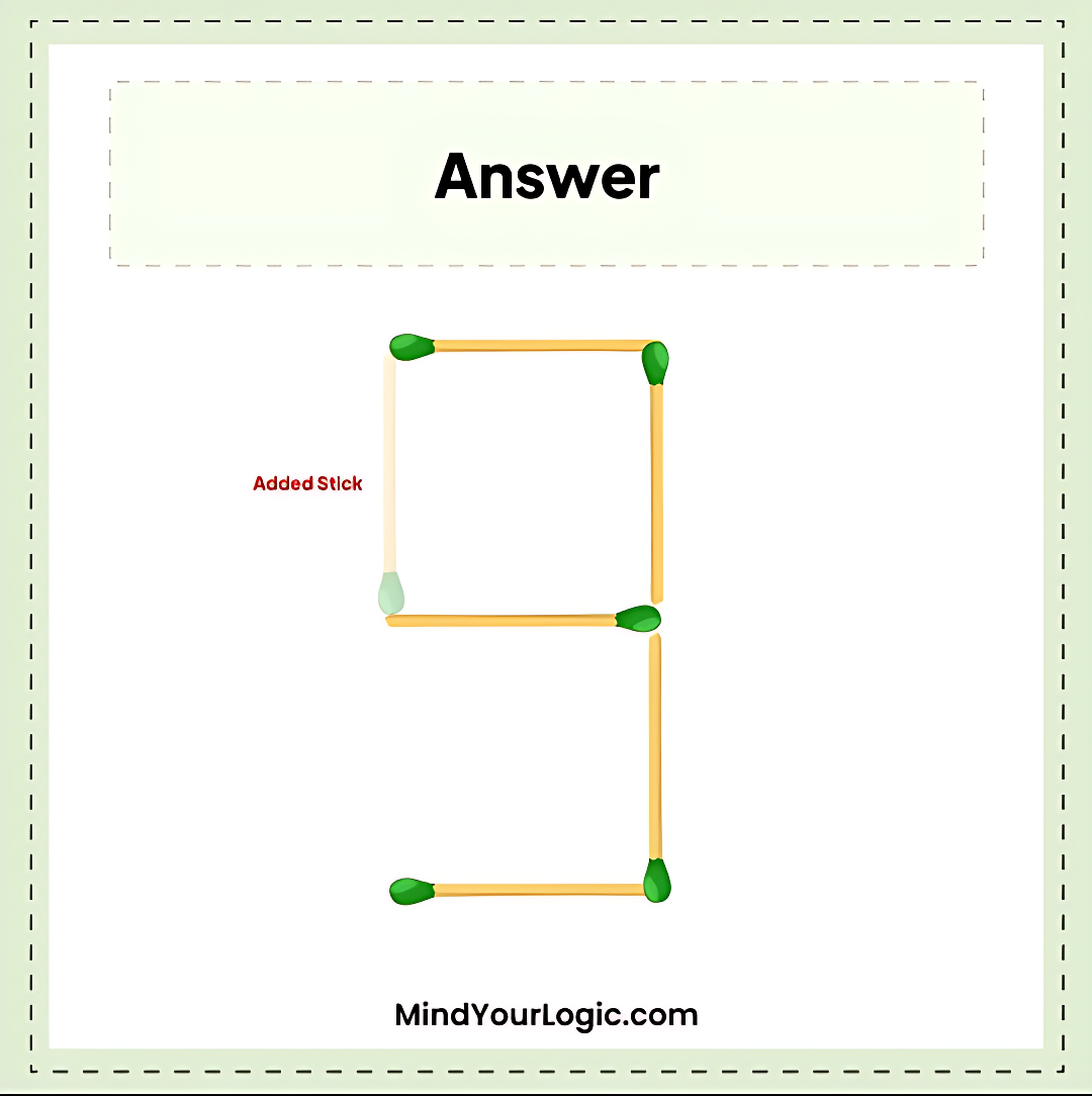 Додайте лише один сірник: головоломка для найрозумніших
