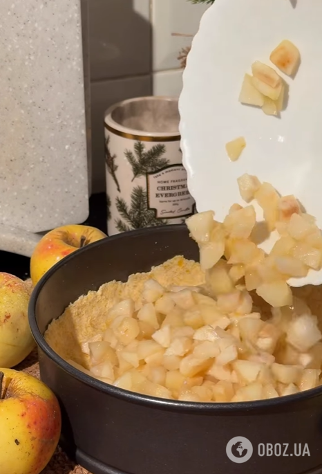 Вкусный торт с яблоками к чаю: рецепт на песочном тесте