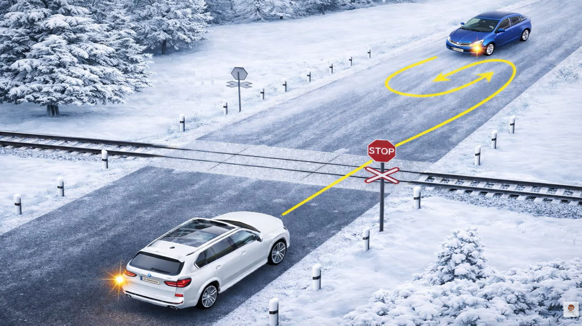 Хто порушує правила, виконуючи розворот? Тест на знання ПДР