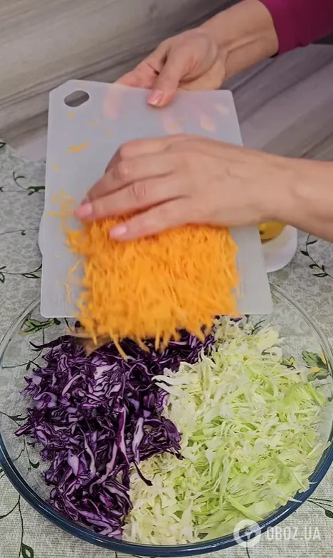 Смачний салат з білої та фіолетової капусти: заправляється майонезом