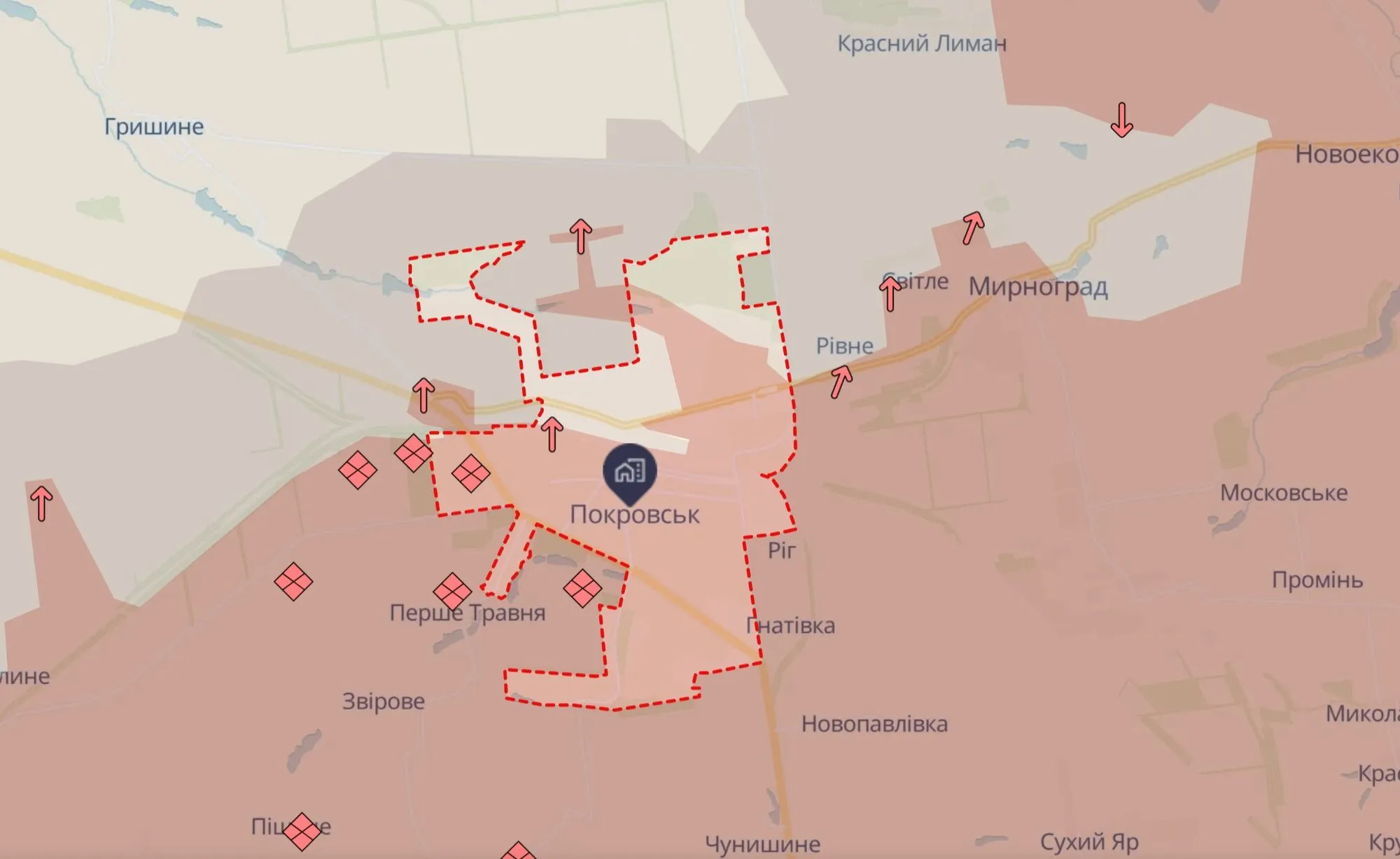 Російські військові посилили спроби просочитися в північну частину Покровська: ЗСУ відбивають штурми