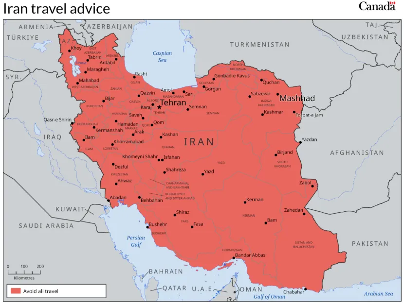 Авіакомпанії вже припинили польоти: у МЗС Канади закликали своїх громадян негайно залишити Іран