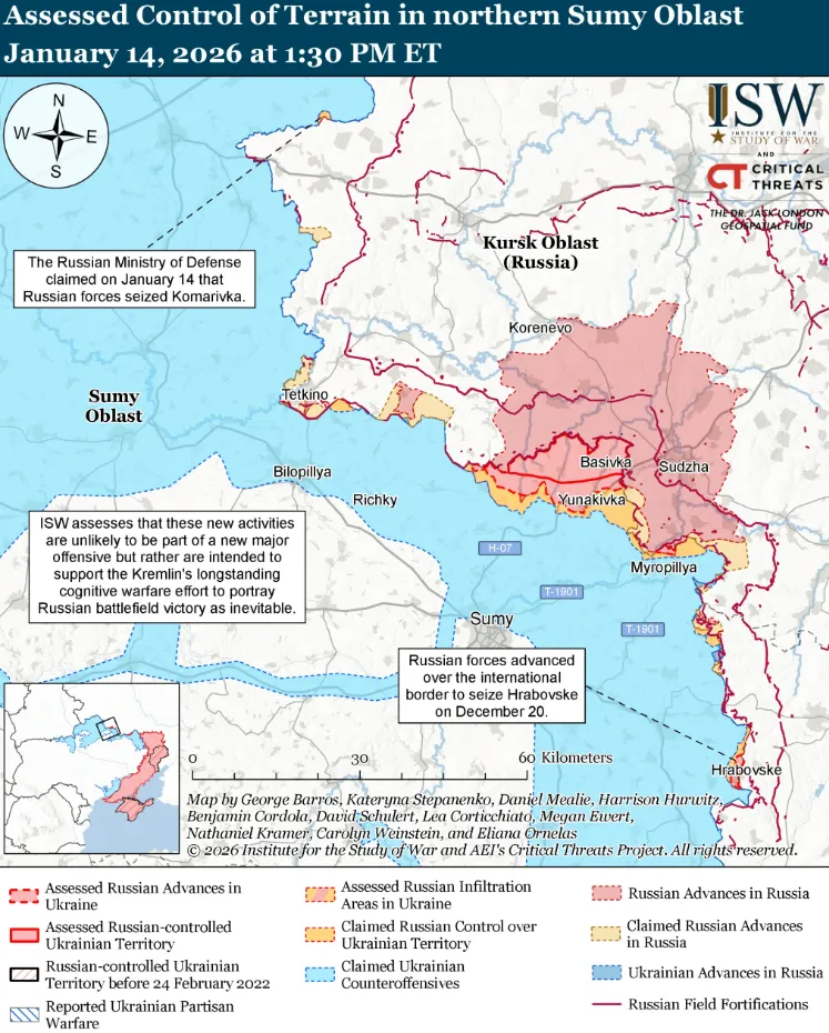 "Сигнал" для Заходу: в ISW пояснили, що стоїть за транскордонними атаками російських військ на Сумщину і Харківщину