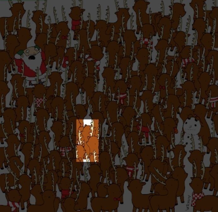 Знайдіть ведмедя серед оленів: головоломка на уважність