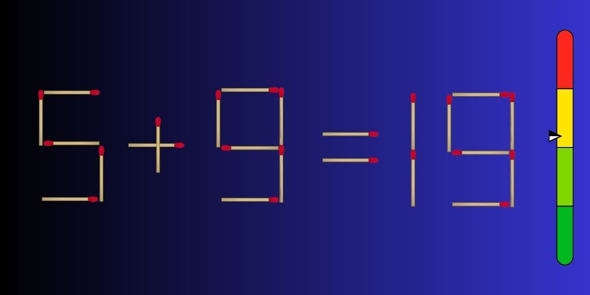 Як перемістити сірник, щоб рівняння стало правильним: головоломка