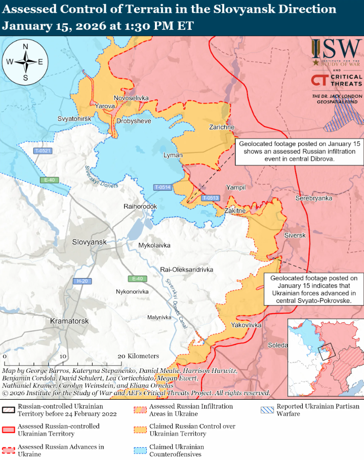 Українські війська просунулися поблизу Куп'янська, Слов'янська та на тактичному напрямку Костянтинівка-Дружківка – ISW