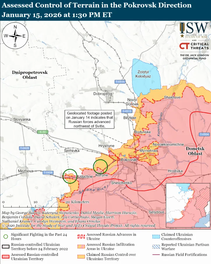 Українські війська просунулися поблизу Куп'янська, Слов'янська та на тактичному напрямку Костянтинівка-Дружківка – ISW