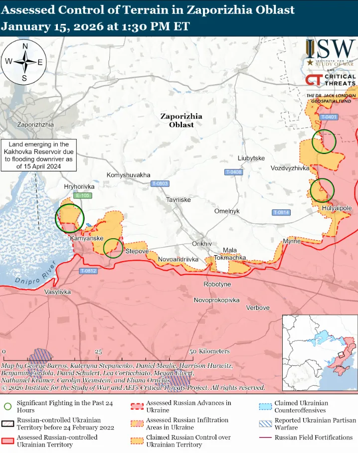 Українські війська просунулися поблизу Куп'янська, Слов'янська та на тактичному напрямку Костянтинівка-Дружківка – ISW