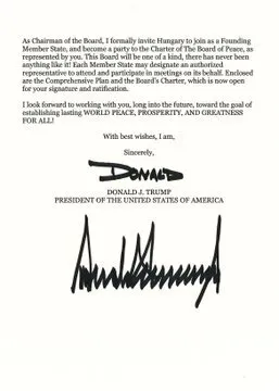 Трамп пригласил Орбана в свой Совет мира: опубликовано письмо