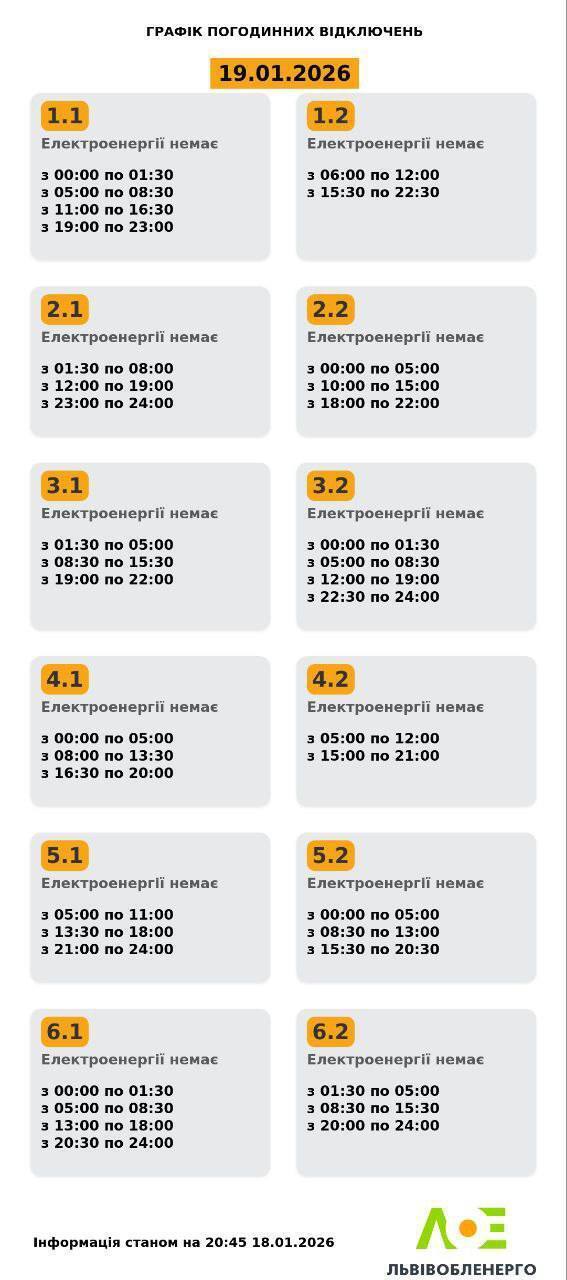 Отключения света затронут все регионы: в "Укрэнерго" обнародовали графики на понедельник
