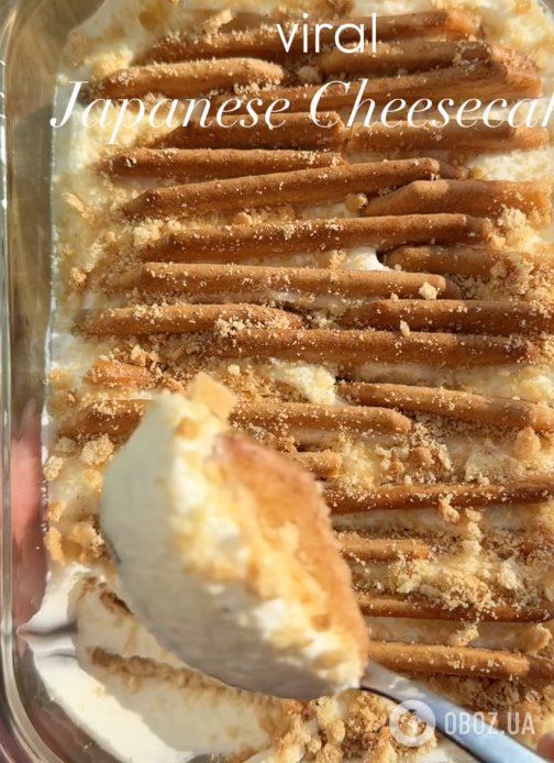 Без теста, сахара и выпечки: трендовый десерт Japanese из сметаны и печенья