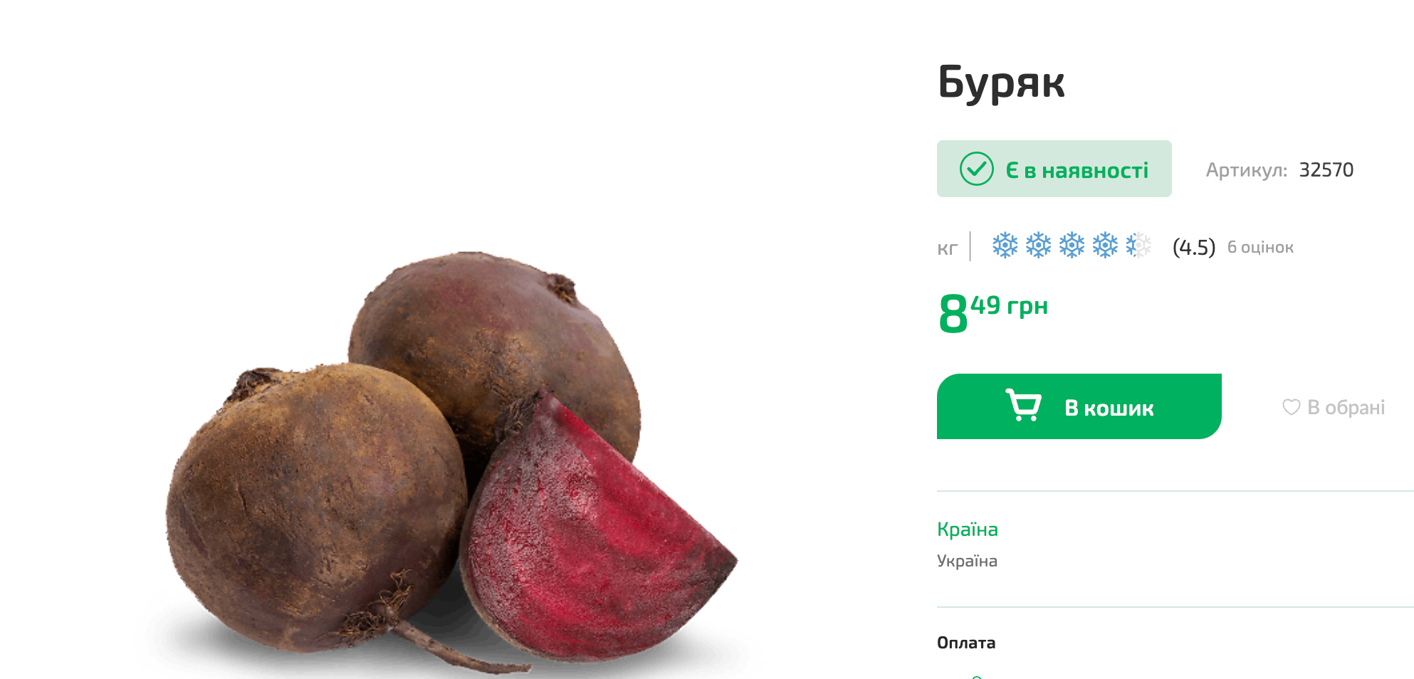 Ціни на буряки в "Форі".