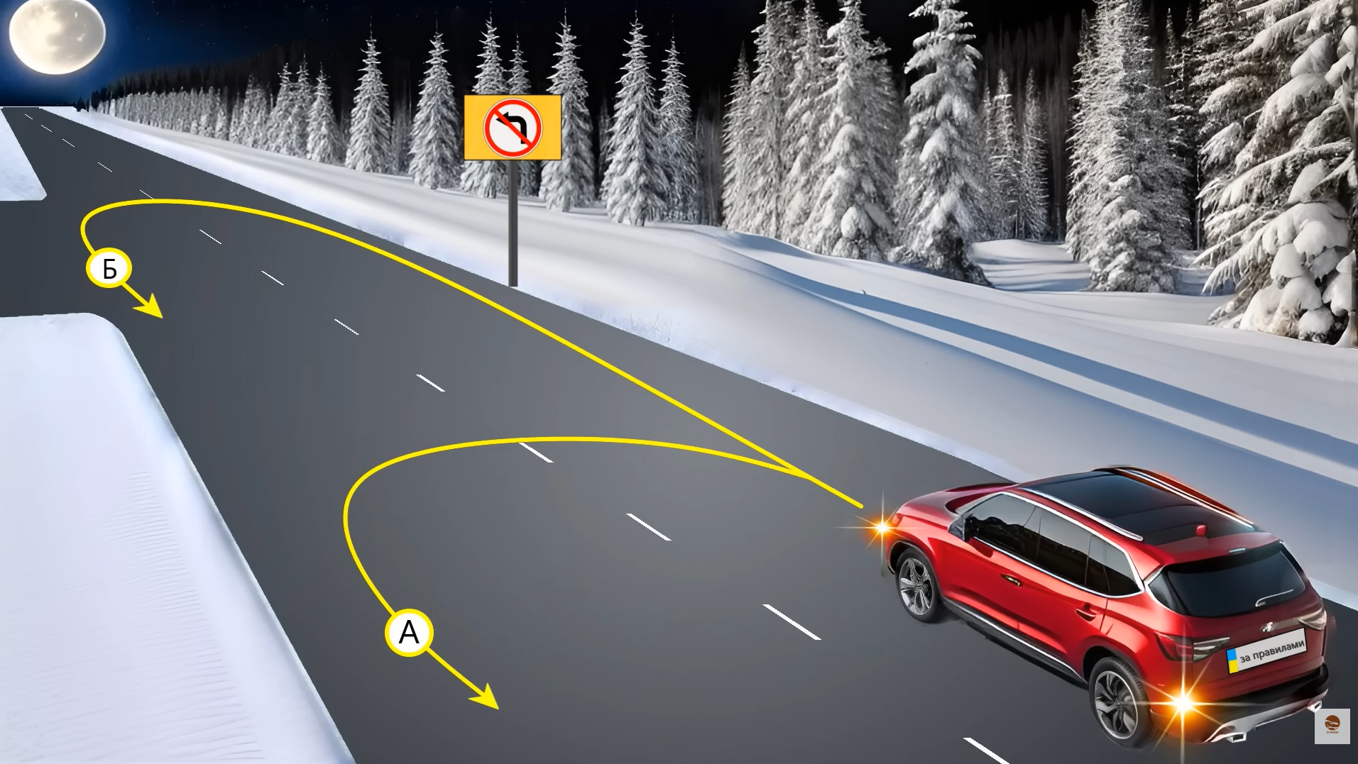 Какой разворот разрешен? Тест для водителей