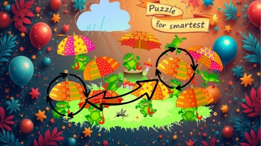 Знайдіть дві однакові парасольки: головоломка