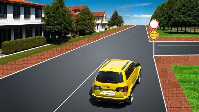 За яких умов можна проїхати прямо? Тест на знання ПДР