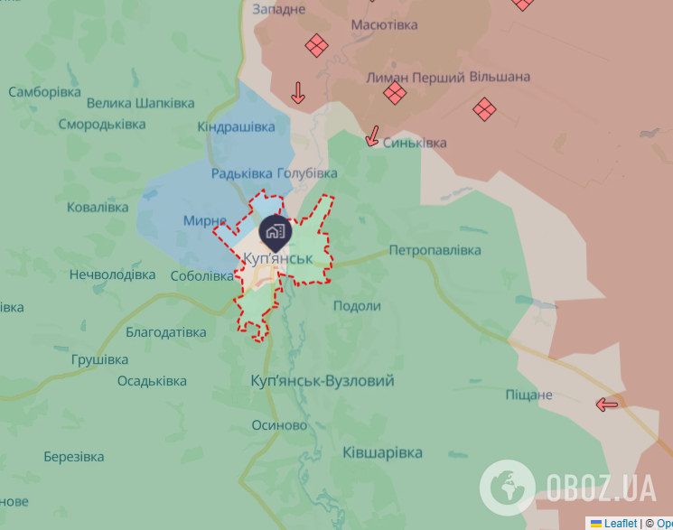 Российские оккупанты разбили Купянск: ВСУ показали, как выглядит город. Фото