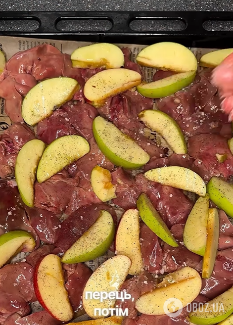 С каким фруктом вкусно приготовить печень: мясо просто тает во рту