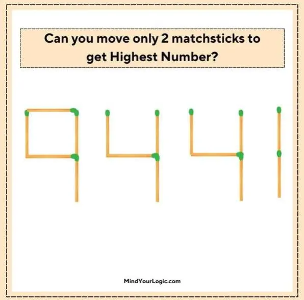 Пересуньте лише два сірники: головоломка для найрозумніших