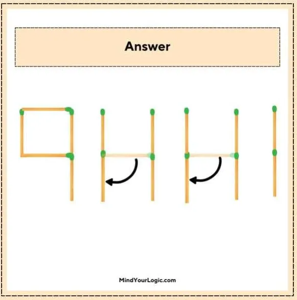 Пересуньте лише два сірники: головоломка для найрозумніших