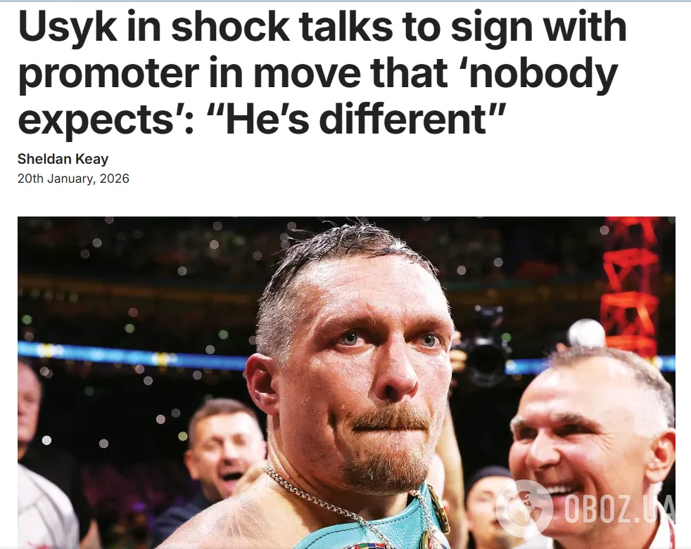 Усик ведет "шокирующие переговоры" с промоутером, который поддерживает Россию