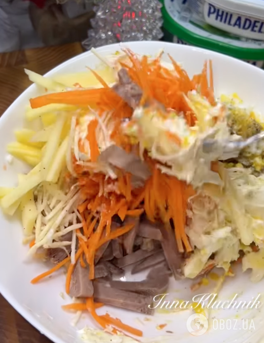 Смачний салат із язика, моркви та яблука: легкий рецепт оригінальної страви