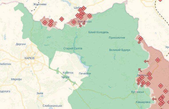 Окупанти намагаються прорватися через держкордон на Харківщині, але отримують відсіч: у ДПСУ показали роботу по ворогу. Відео