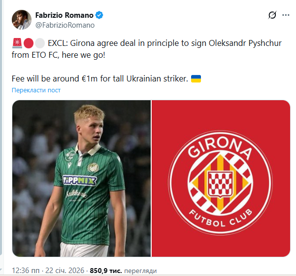Знаменитий іспанський клуб купує футболіста збірної України за 1 млн євро