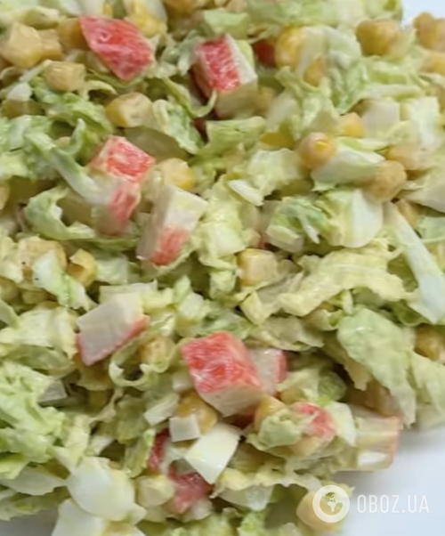 Вкусный салат из пекинской капусты и крабовых палочек: легкий рецепт блюда на каждый день