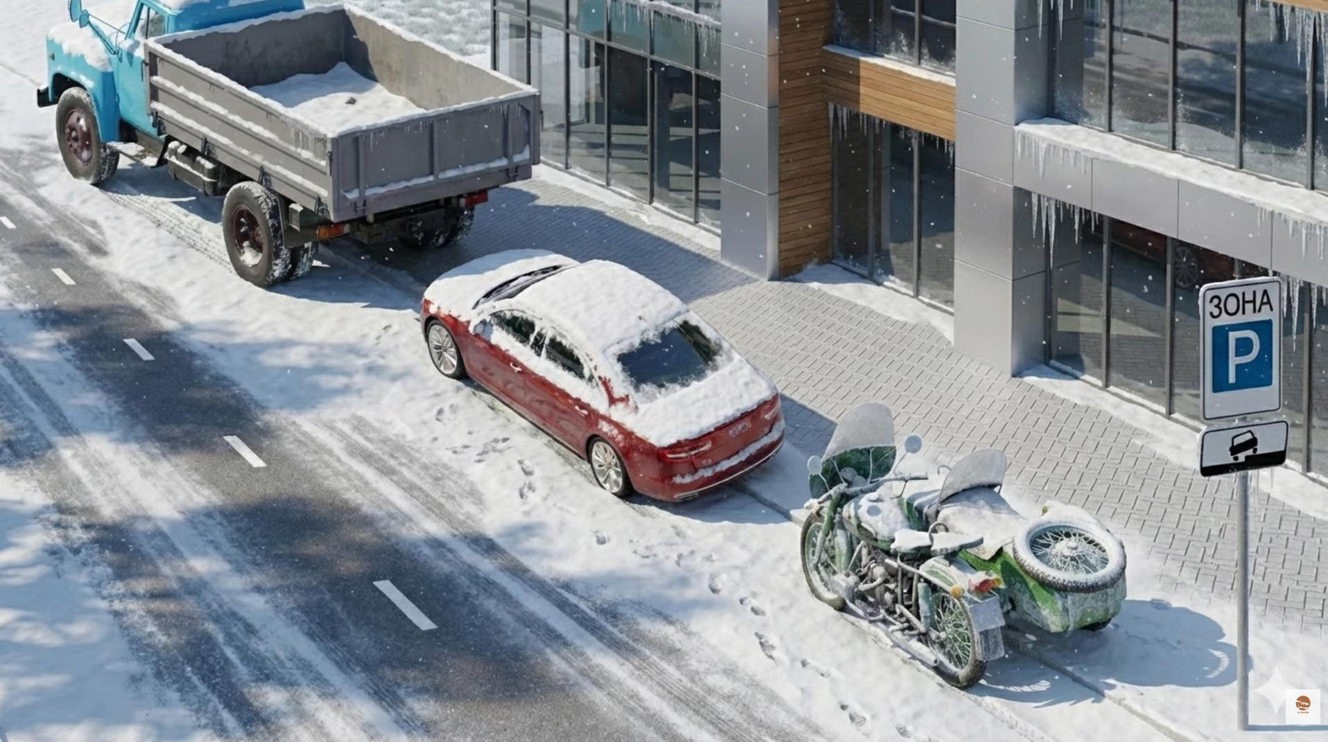 Кто стал на стоянку с нарушением? Тест на знание ПДД