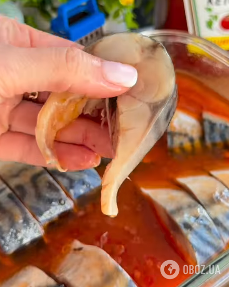 Маринована скумбрія в кетчупі: можна їсти вже на наступний день