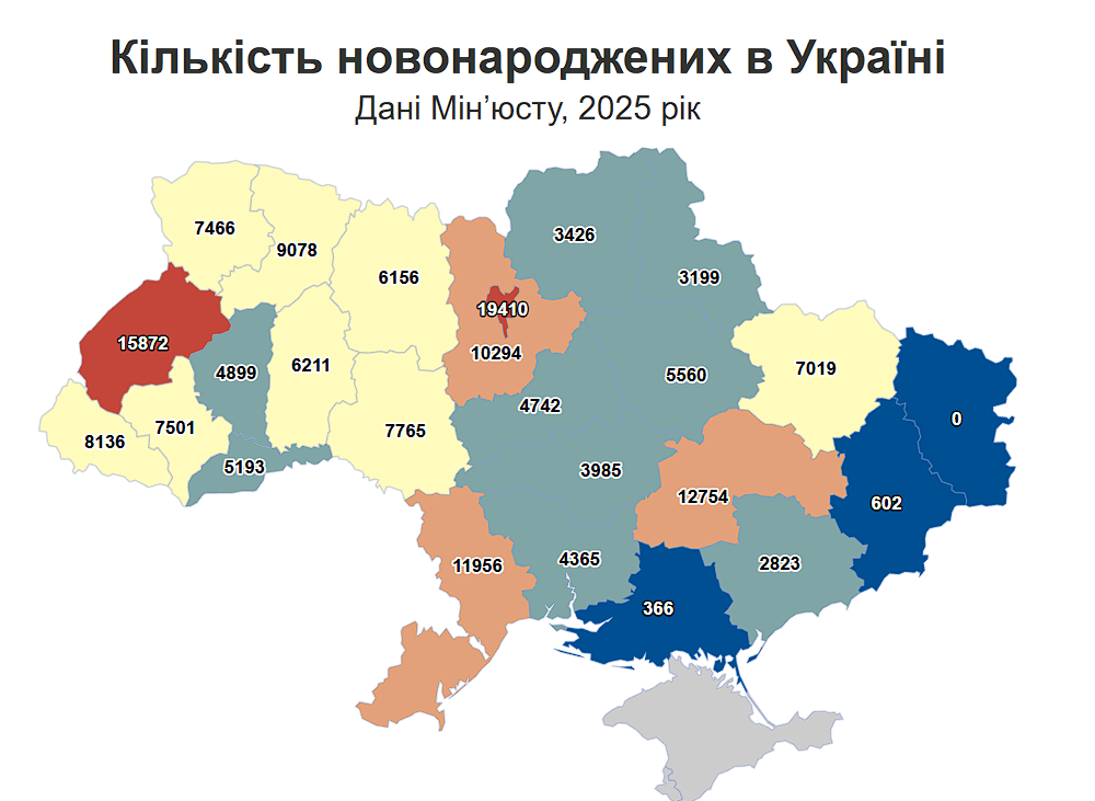 В Украине на одного новорожденного – трое умерших: какая ситуация по областям