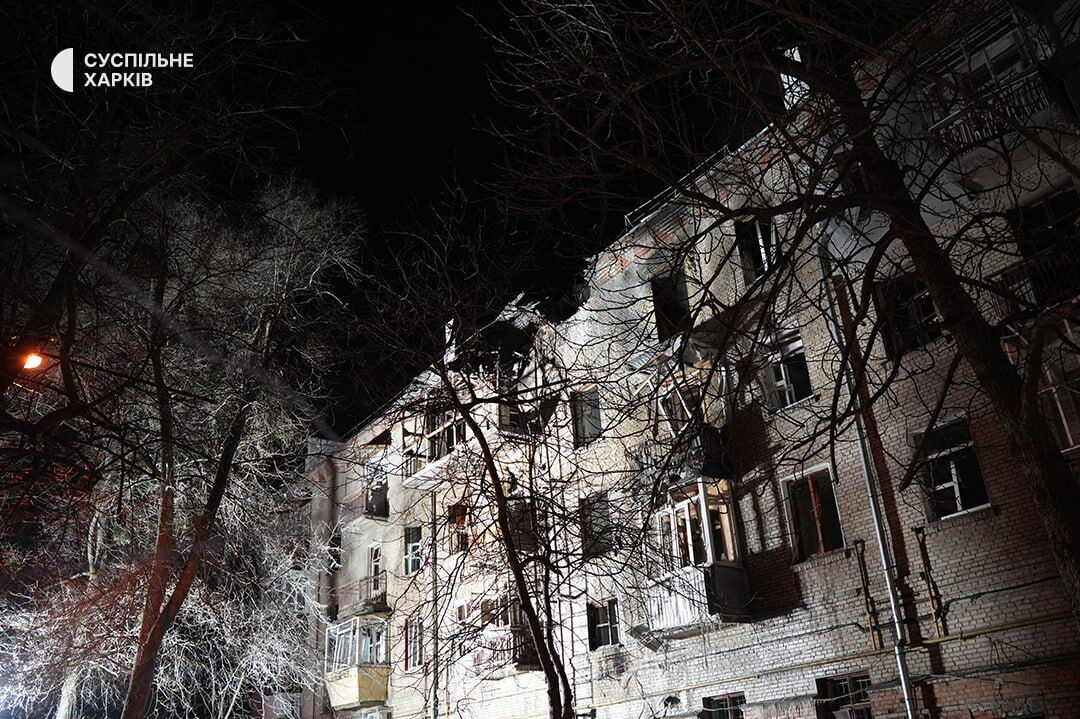 РФ массированно атаковала Харьков дронами: горят дома, среди пострадавших – беременная и ребенок. Фото