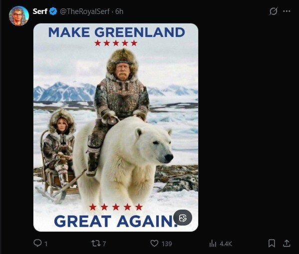 Білий дім показав створене ШІ відео з Трампом і пінгвіном біля Гренландії: в мережі сміються