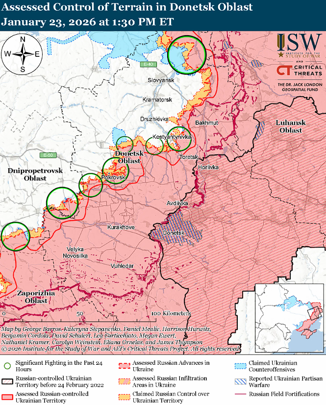 Враг продвинулся на Славянском направлении, ВСУ держат оборону под Покровском и Добропольем: карты ISW