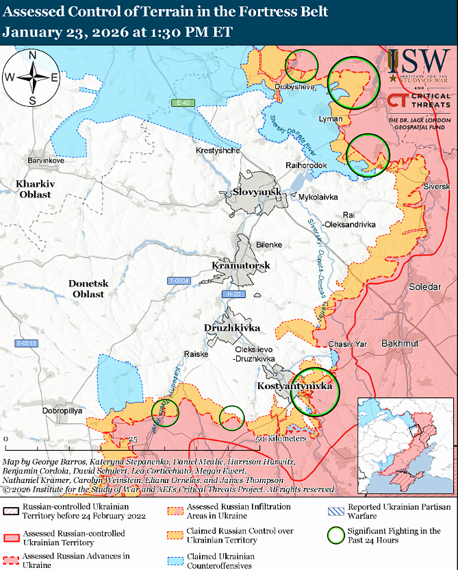 Враг продвинулся на Славянском направлении, ВСУ держат оборону под Покровском и Добропольем: карты ISW