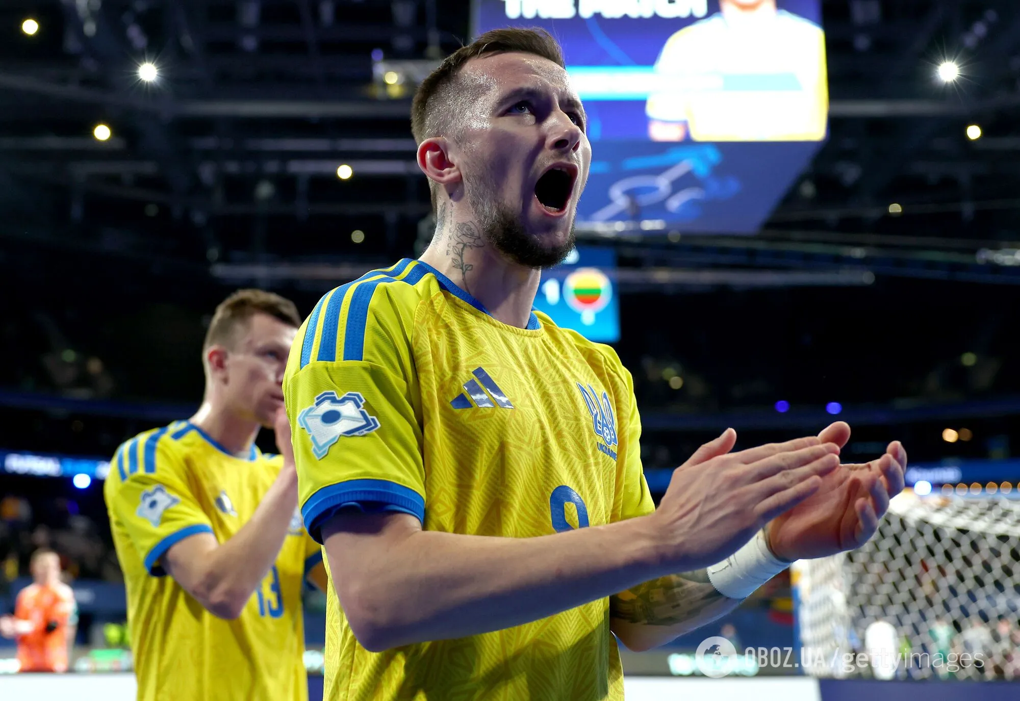 Украина с разгромом добыла первую победу на чемпионате Европы по футзалу. Видео