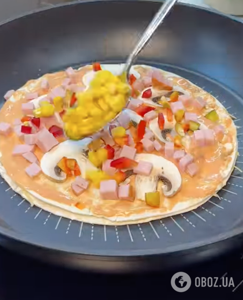 Лінива піца без тіста і на сковороді: знадобиться лаваш і 10 хвилин