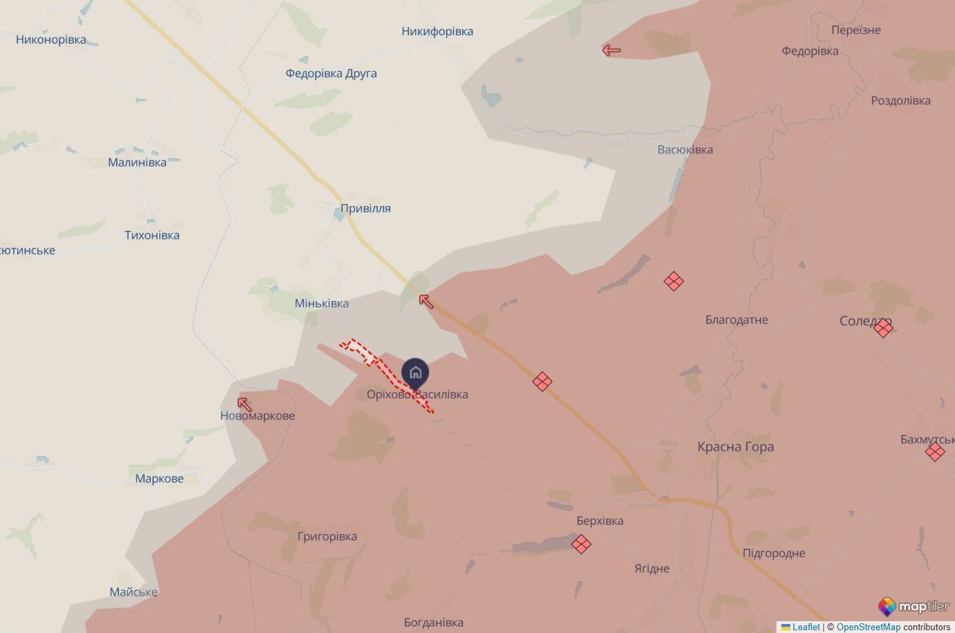 "Українські війська продовжують утримувати позиції": в ЗСУ спростували окупацію ворогом Оріхово-Василівки на Донеччині