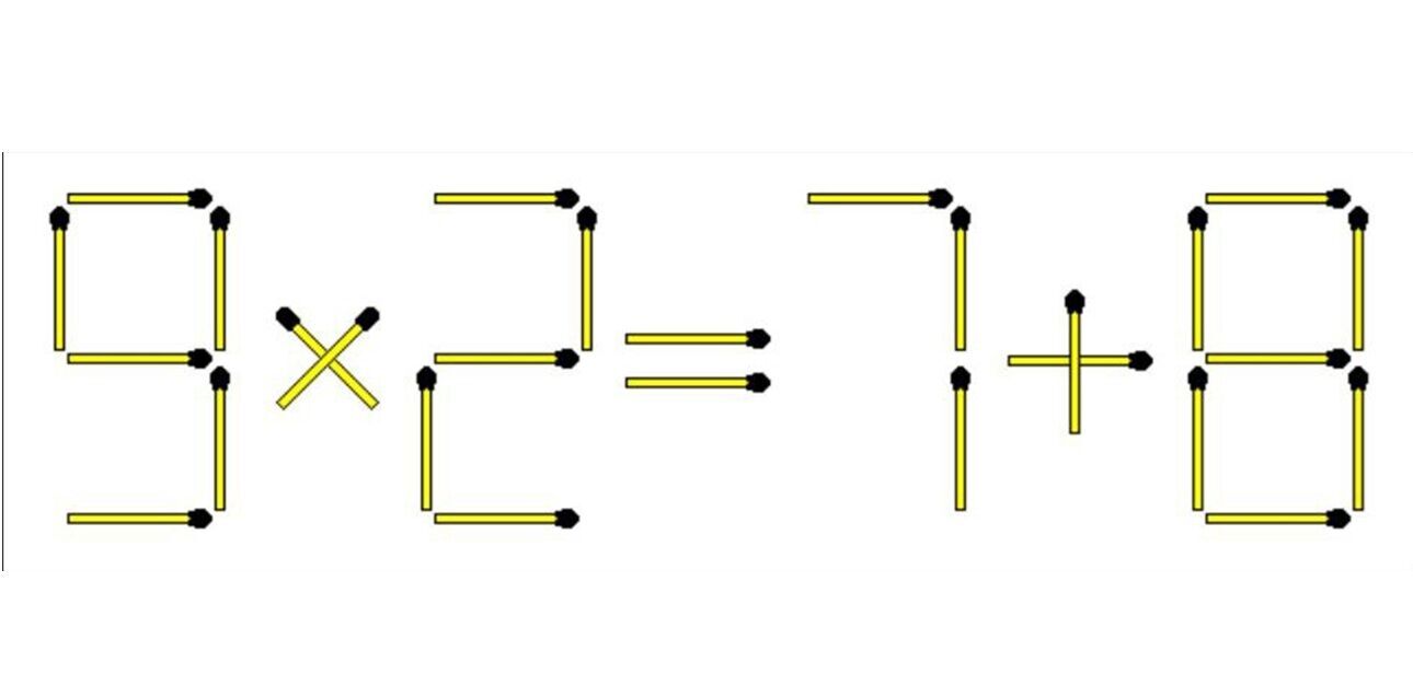 Зробіть рівняння правильним: головоломка із сірниками