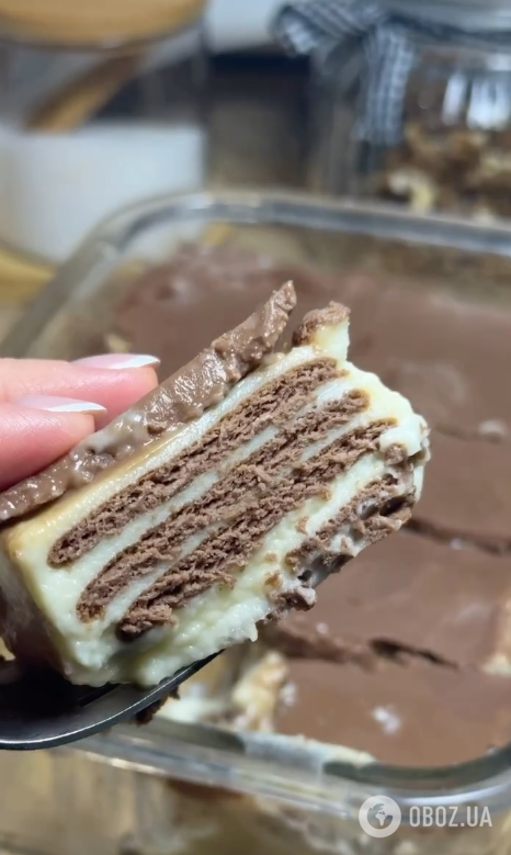 Ленивый торт из печенья без выпекания: готовится за считанные минуты