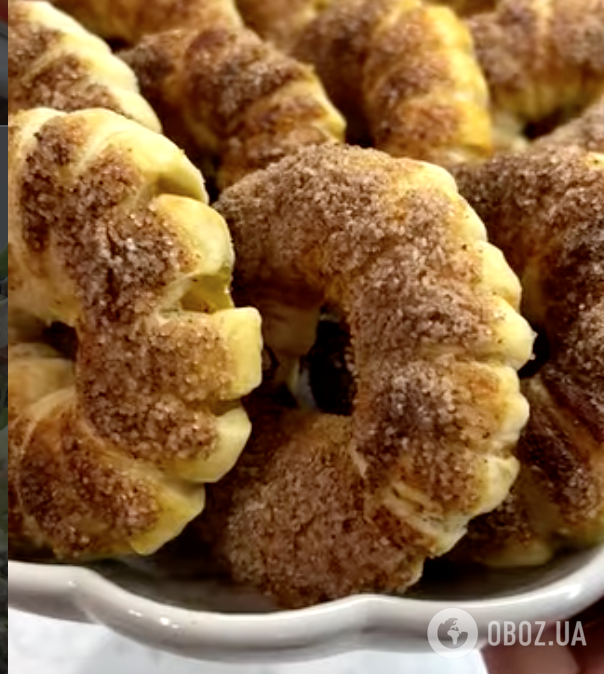 Вкуснее и проще любого пирога: яблочные кольца в слоеном тесте за 15 минут