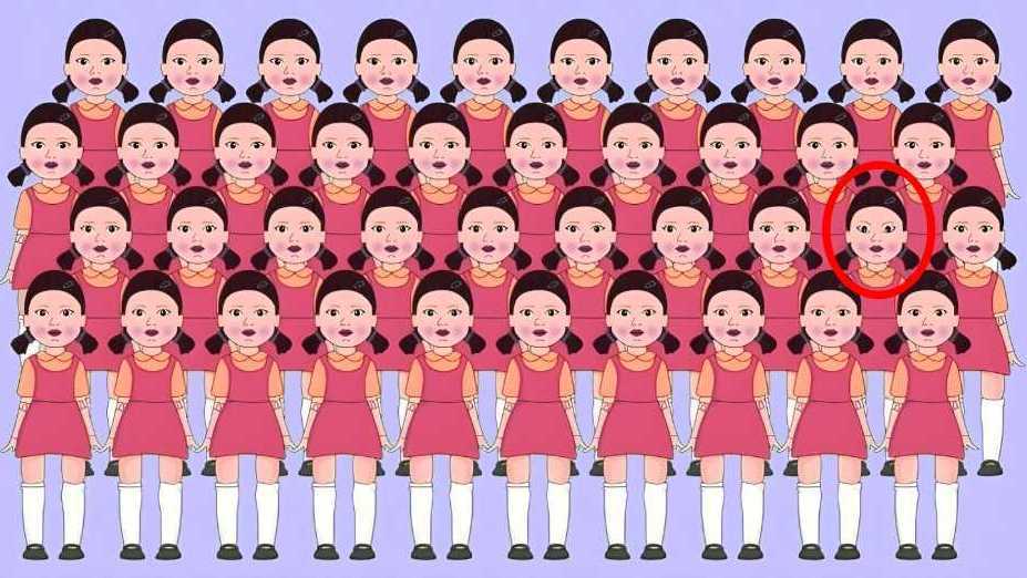 Яка дівчинка зайва? Головоломка на уважність