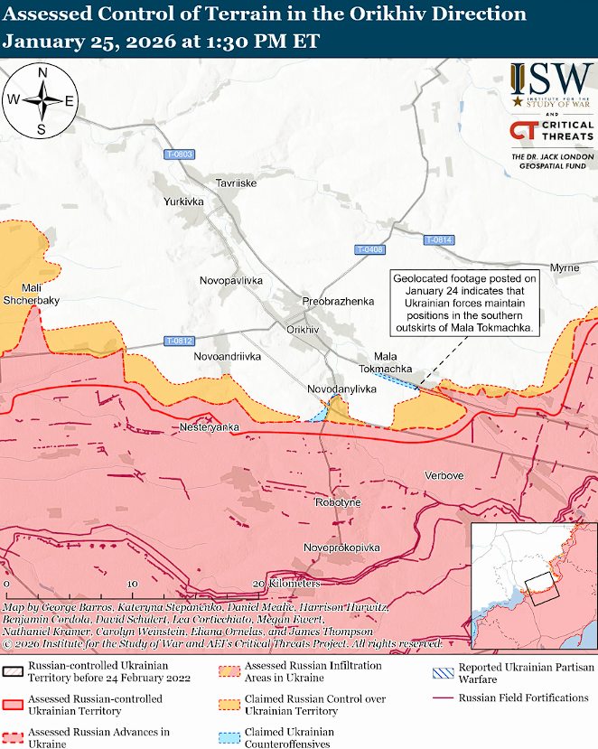 Українські війська просунулися на заході Запорізької області: аналіз бойових дій від ISW